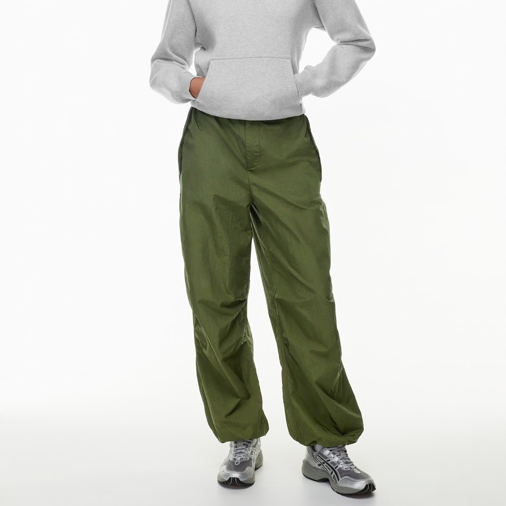 Aritzia TNA Olive Green Track Pants